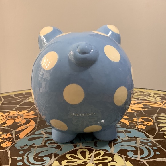 ELEGANT BABY Piggy Bank. Blue - Picture 4 of 7